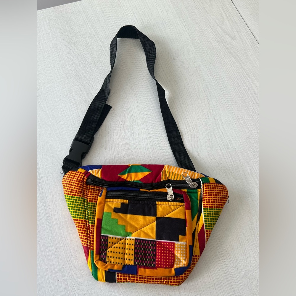 Multicolor Patchwork Fanny Pack